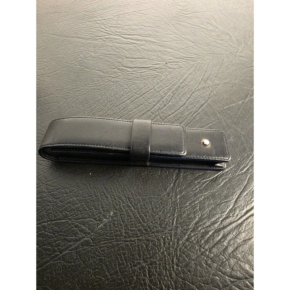 Montblanc Meisterstück Black Leather Pen Pouch 0909/1924 75 Years Of Passion